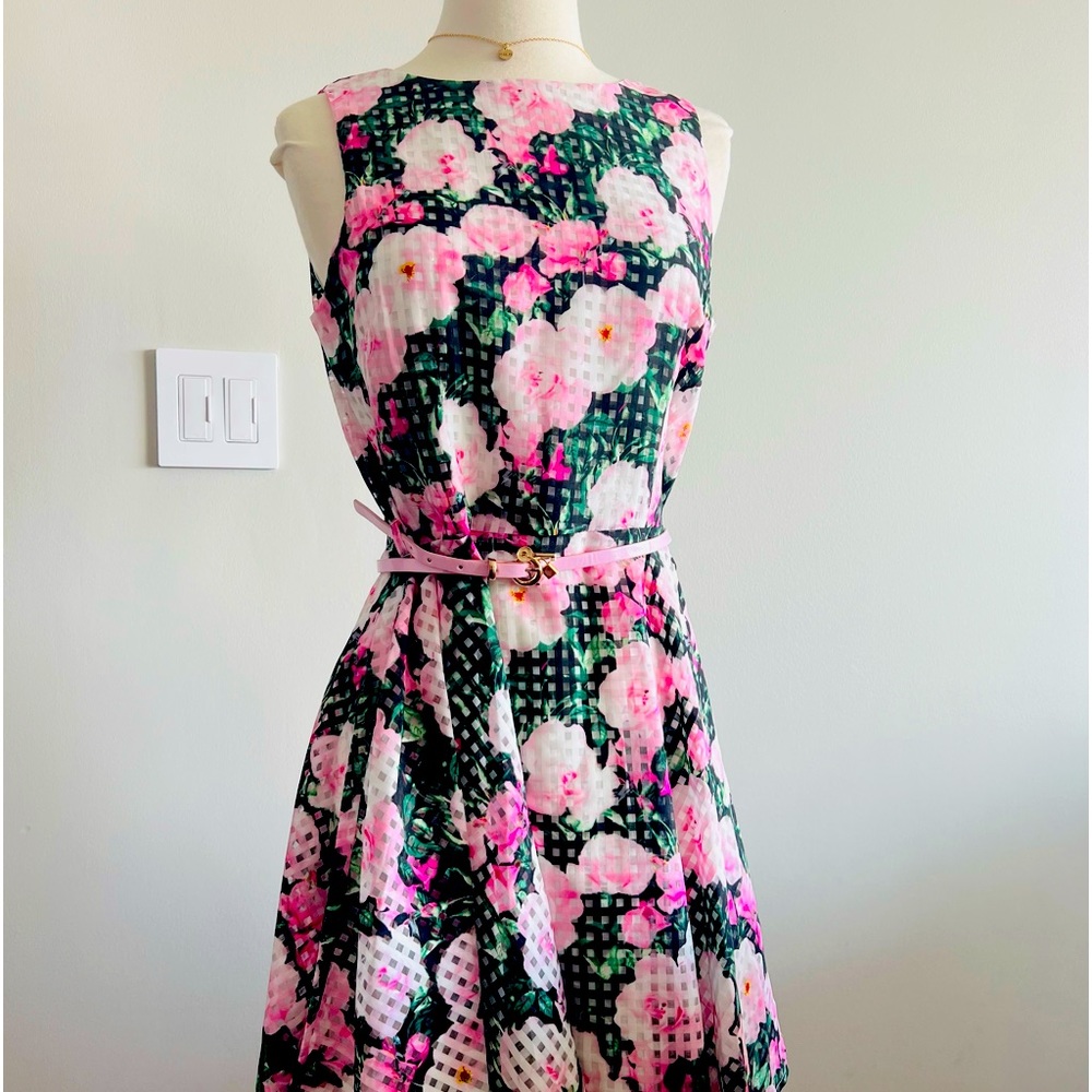 Izabel London Pink Floral Tea Party Dress